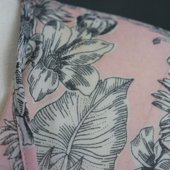 Misa Los Angeles Dress Womens M Smocked Blouson Pink Boho Chic Midi - Picture 2 of 16